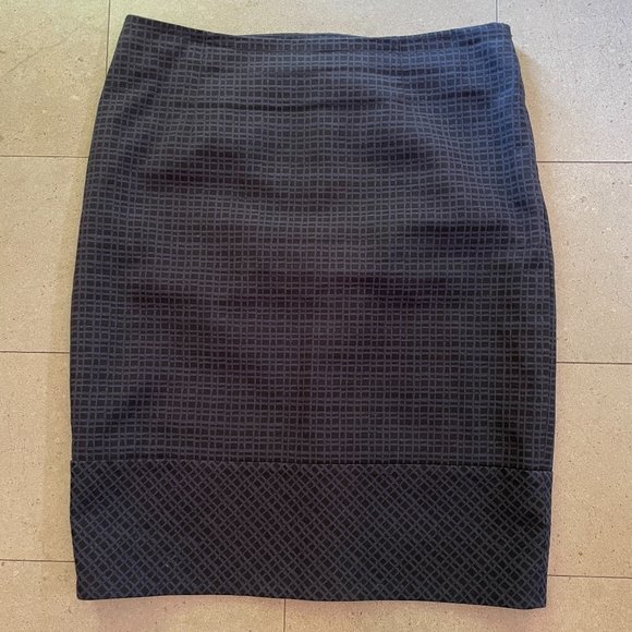 Brooks Brothers Knee Length Pencil Skirt - Black/Gray Sz. 14 - Picture 1 of 9